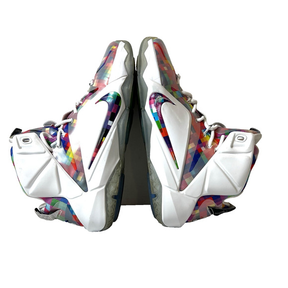 Nike LeBron 12 XII EXT Prism Finish Your Breakfast Men's Sz 9 Sneaker 748861-900 - Picture 6 of 11